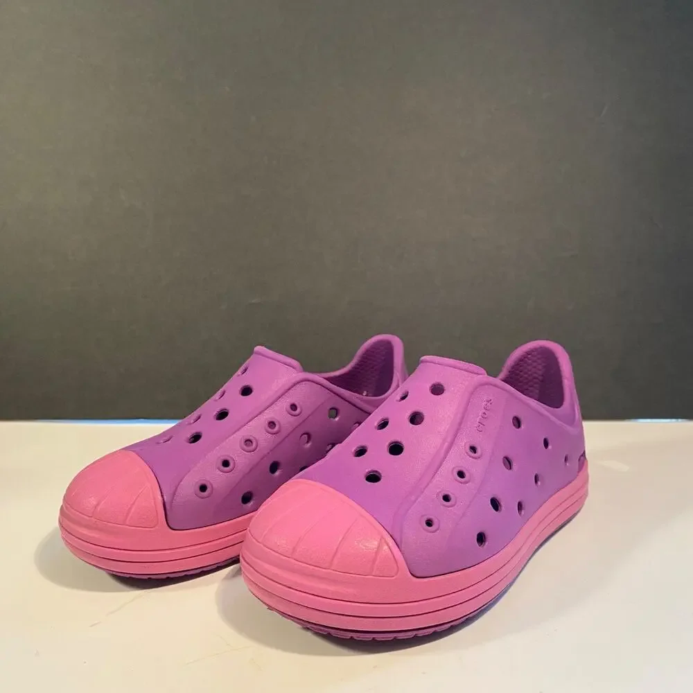 Croc Sneakers Bump It Slip On Purple water shoes Girls Size 8C